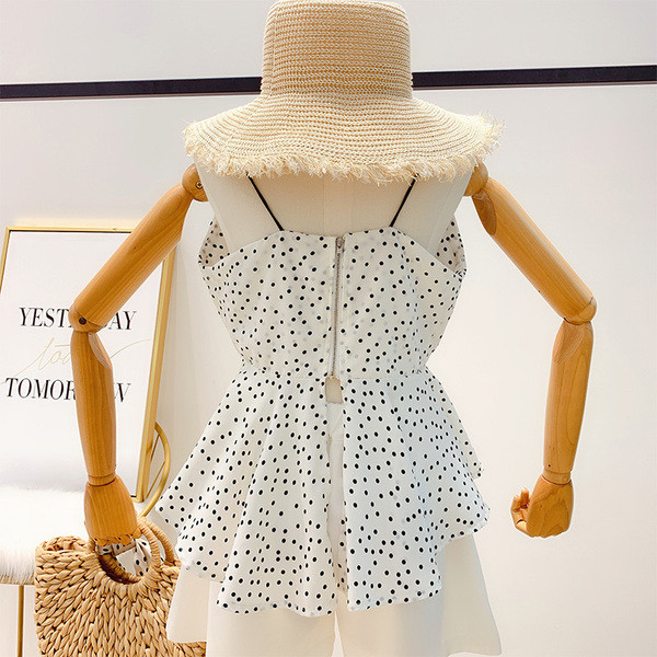 Maieu modern de damă cu puncte în trei culori