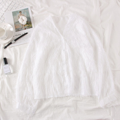 Camasa de dama model nou cu decolteu in V si nasturi in mai multe culori