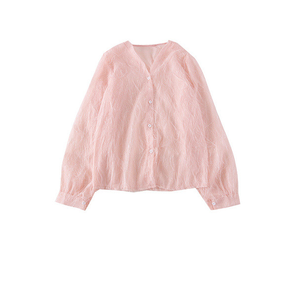 Camasa de dama model nou cu decolteu in V si nasturi in mai multe culori