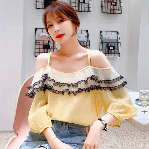 Bluză de damă modernă cu mâneci lungi - în trei culori