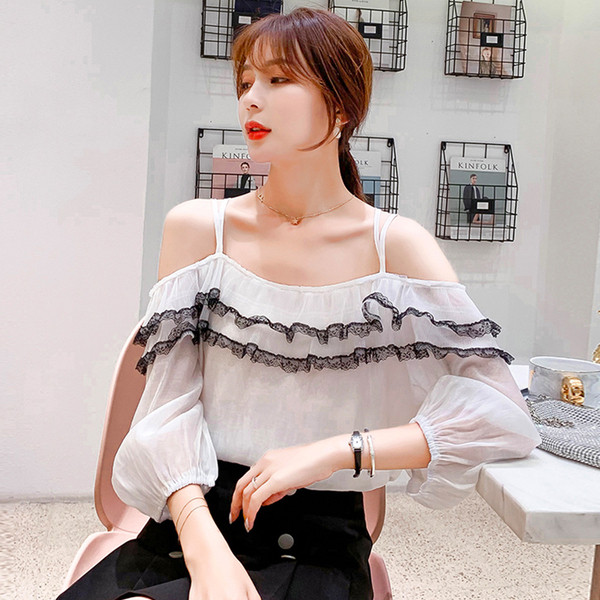 Bluză de damă modernă cu mâneci lungi - în trei culori