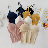 Maieu modern de damă cu bretele subțiri în diferite culori