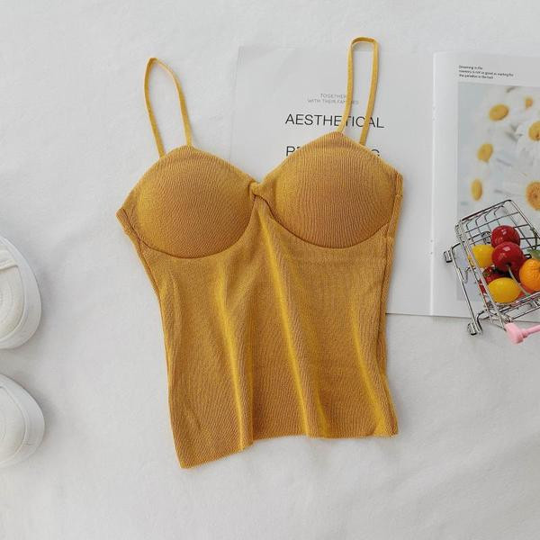 Maieu modern de damă cu bretele subțiri în diferite culori