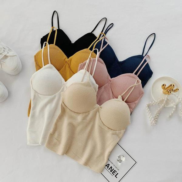 Maieu modern de damă cu bretele subțiri în diferite culori