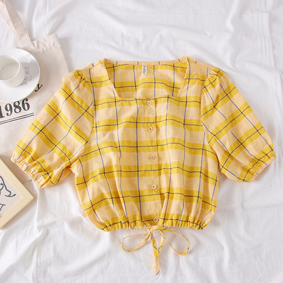 Bluză de damă elegantă cu decolteu O în trei culori