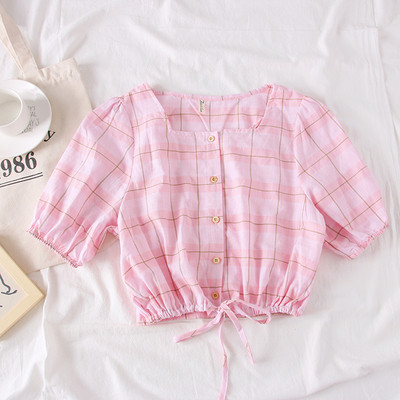 Bluză de damă elegantă cu decolteu O în trei culori