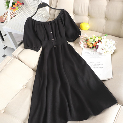 Rochie casual de dama cu maneci scurte si nasturi in diferite culori