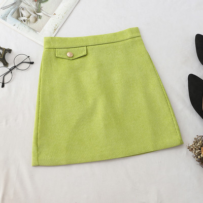 Fusta scurta de dama cu talie inalta in diferite culori