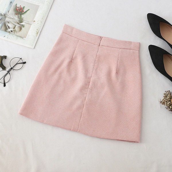 Fusta scurta de dama cu talie inalta in diferite culori