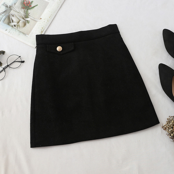 Fusta scurta de dama cu talie inalta in diferite culori