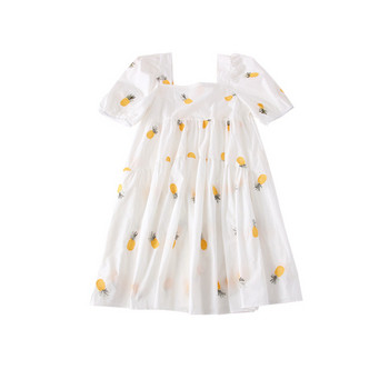 Rochie de dama model nou cu decolteu patrat si broderie