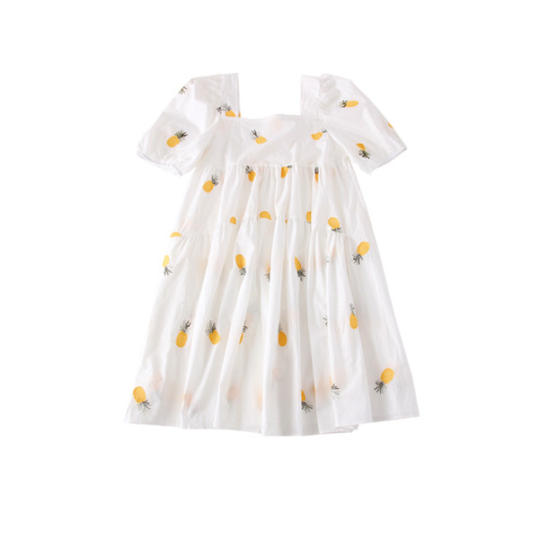 Rochie de dama model nou cu decolteu patrat si broderie