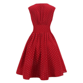 Rochie casual de dama cu puncte cu nasturi in mai multe culori