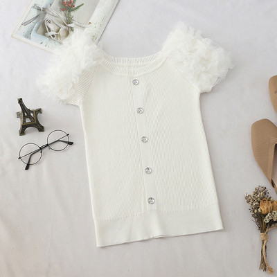 Bluza de dama cu maneca scurta si nasturi in mai multe culori