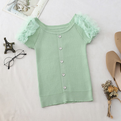 Bluza de dama cu maneca scurta si nasturi in mai multe culori