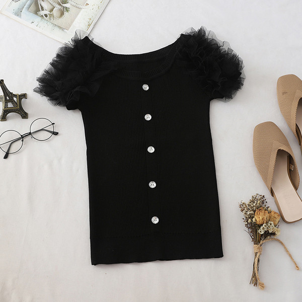 Bluza de dama cu maneca scurta si nasturi in mai multe culori