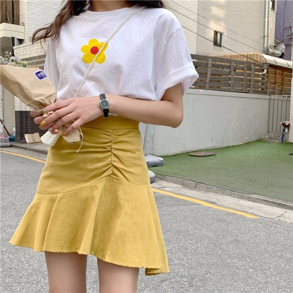 Fusta dama casual - model croiat in mai multe culori