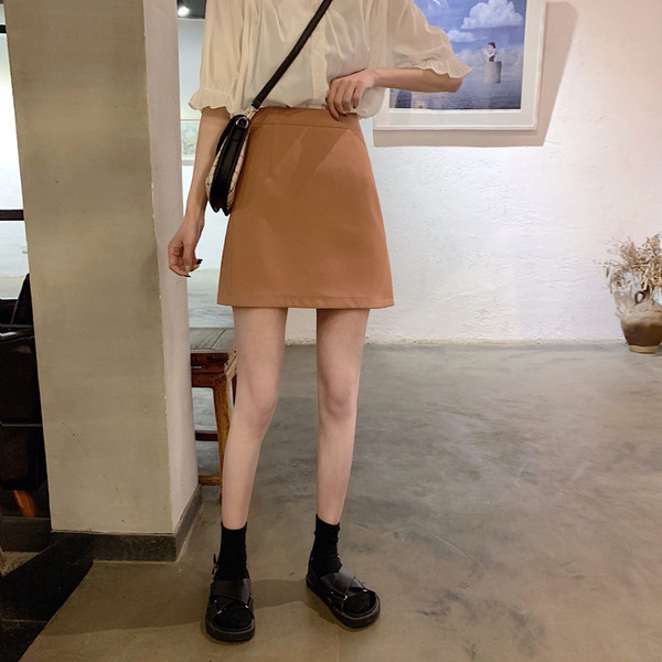 Fusta casual dama - model drept in doua culori