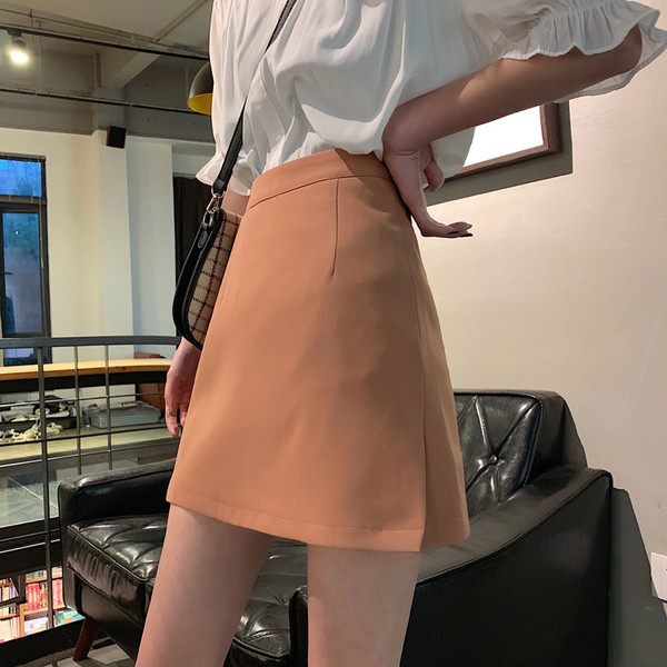 Fusta casual dama - model drept in doua culori