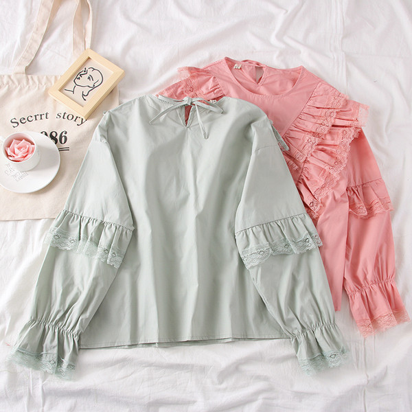 Bluză de damă modernă cu mâneci lungi - mai multe culori