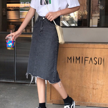 Fusta dama casual in doua culori - model drept