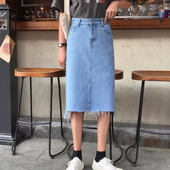 Fusta dama casual in doua culori - model drept