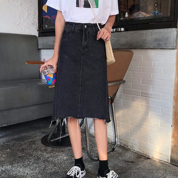 Fusta dama casual in doua culori - model drept