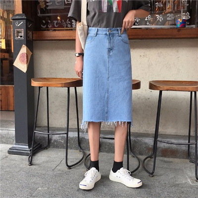 Fusta dama casual in doua culori - model drept