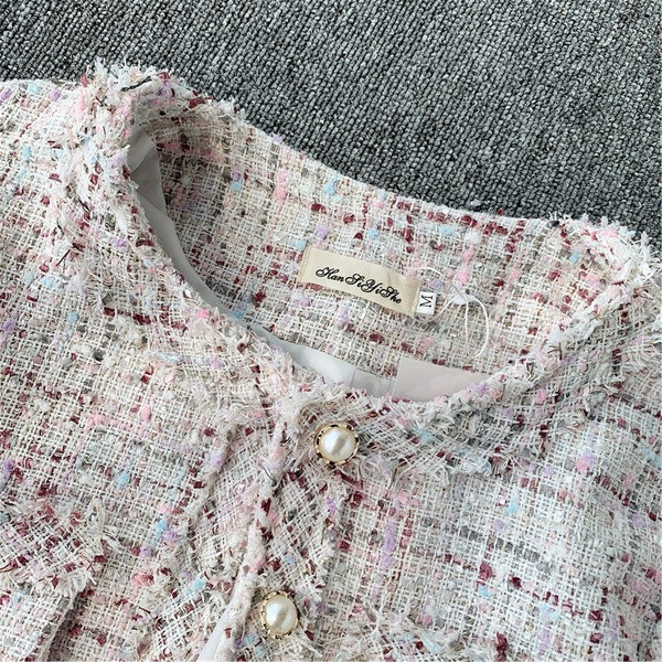 Geaca de dama moderna in doua culori cu perle