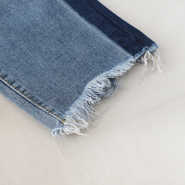 Blugi moderni de dama cu talie inalta si margini inchise la culoare