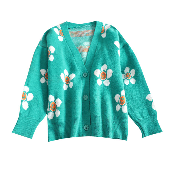 Vesta moderna de dama cu motive florale in negru si verde