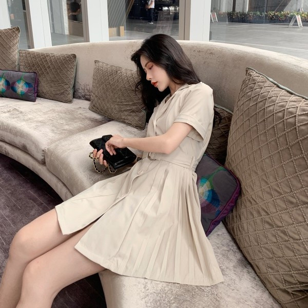 Rochie de dama actuala - model croiat in doua culori