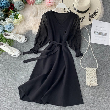 Rochie de dama cu decolteu in V in mai multe culori