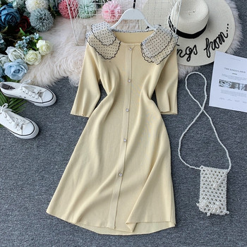 Rochie de dama cu nasturi in mai multe culori