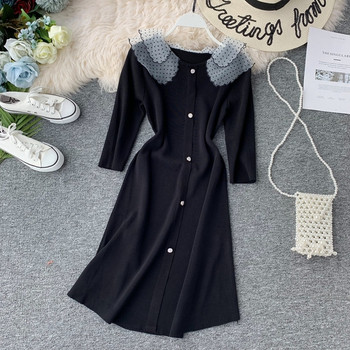 Rochie de dama cu nasturi in mai multe culori