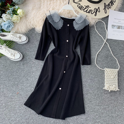 Rochie de dama cu nasturi in mai multe culori