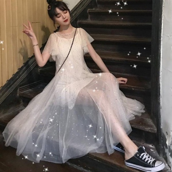 Rochie de dama actuala - model croiat in doua culori