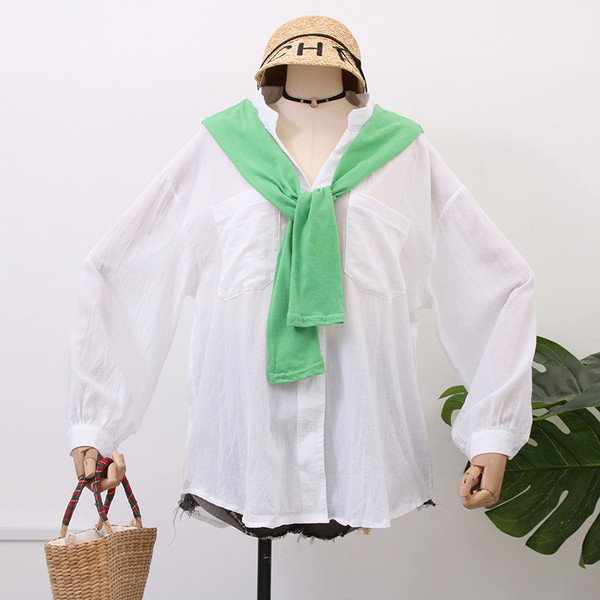 Model nou camasa dama model lat in alb, galben si verde