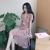 Rochie casual dama de culoare roz - model croiat