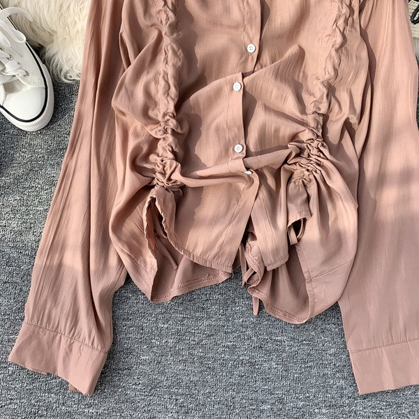 Cămașă de damă cu guler și nasturi în trei culori