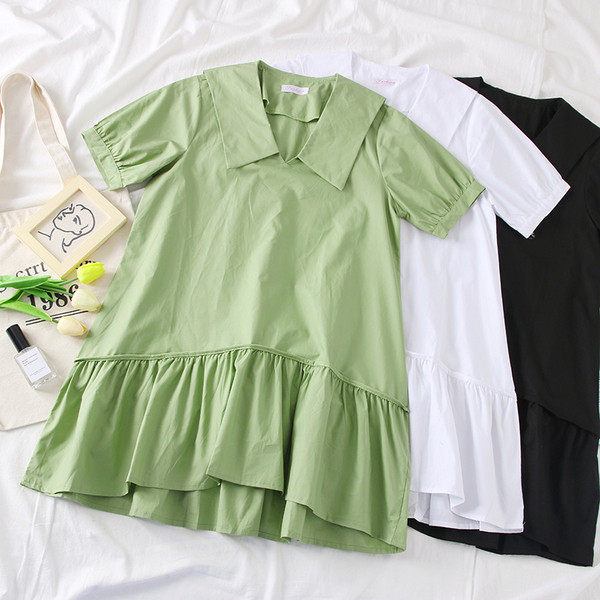 Rochie casual dama cu maneci scurte - mai multe culori