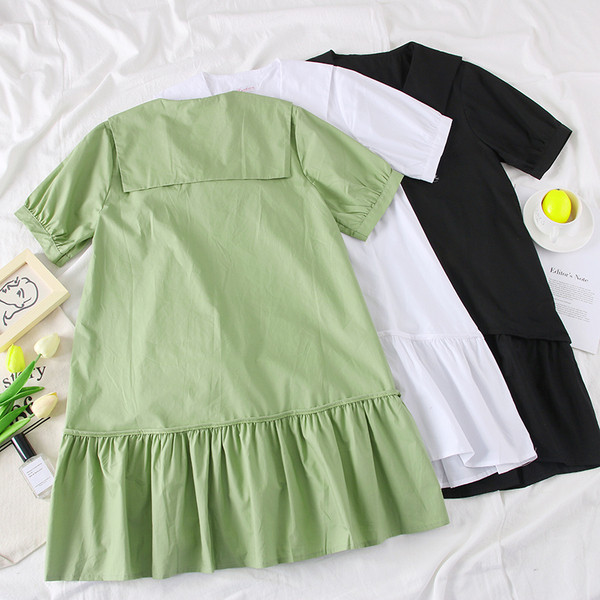 Rochie casual dama cu maneci scurte - mai multe culori