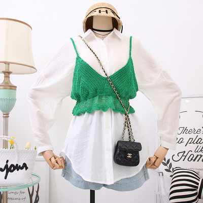 Camasa de dama eleganta model nou + maiou in mai multe culori