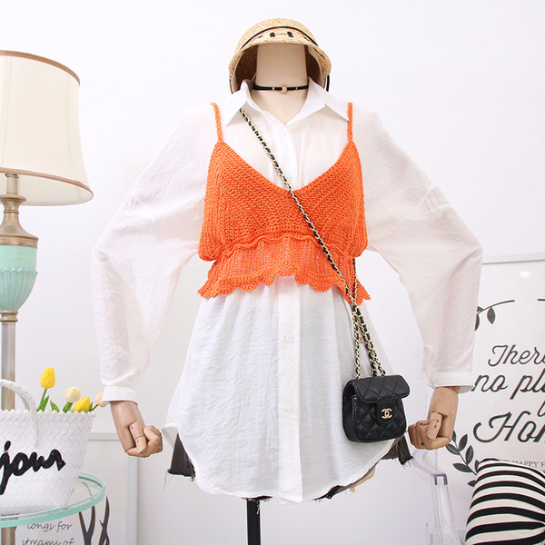 Camasa de dama eleganta model nou + maiou in mai multe culori