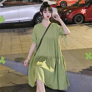 Rochie casual de dama cu croiala in doua culori