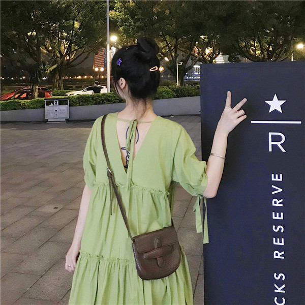 Rochie casual de dama cu croiala in doua culori