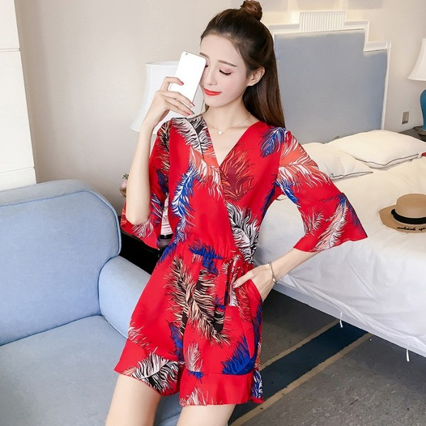 Salopeta de dama moderna cu maneci 3/4 in doua culori