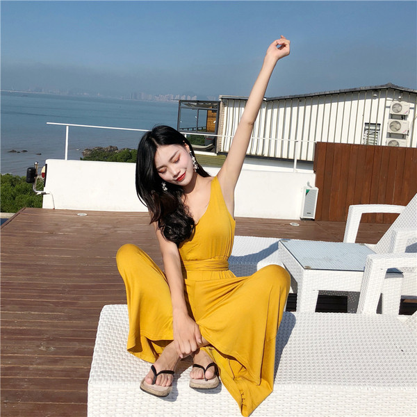 Salopetă lungă de damă modernă în trei culori