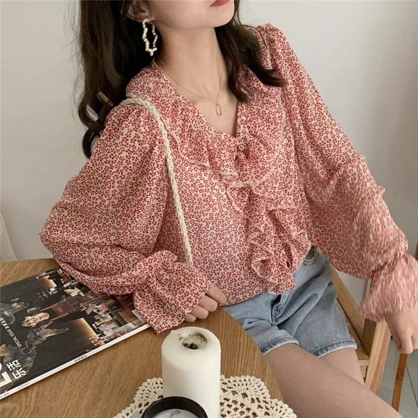 Bluză de damă modernă - model larg în roz