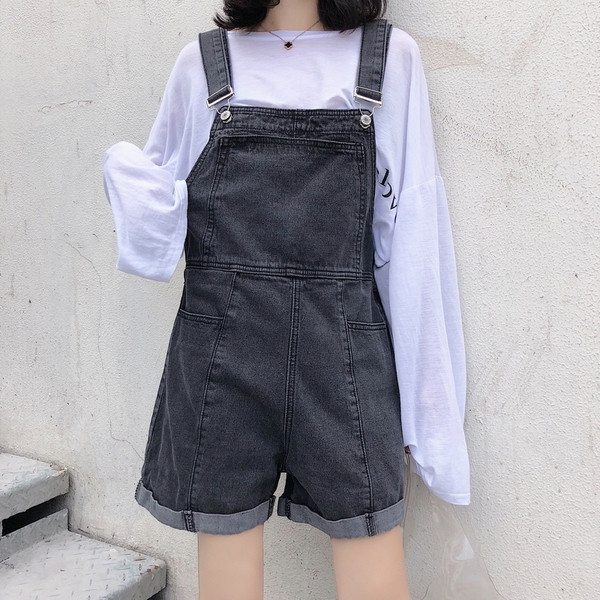 Salopete de dama actuale din denim in doua culori